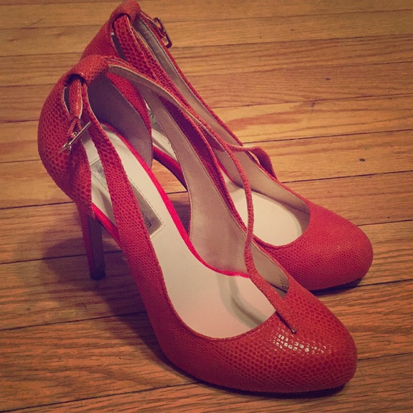 INC International Concepts Shoes - Orange leather heels
